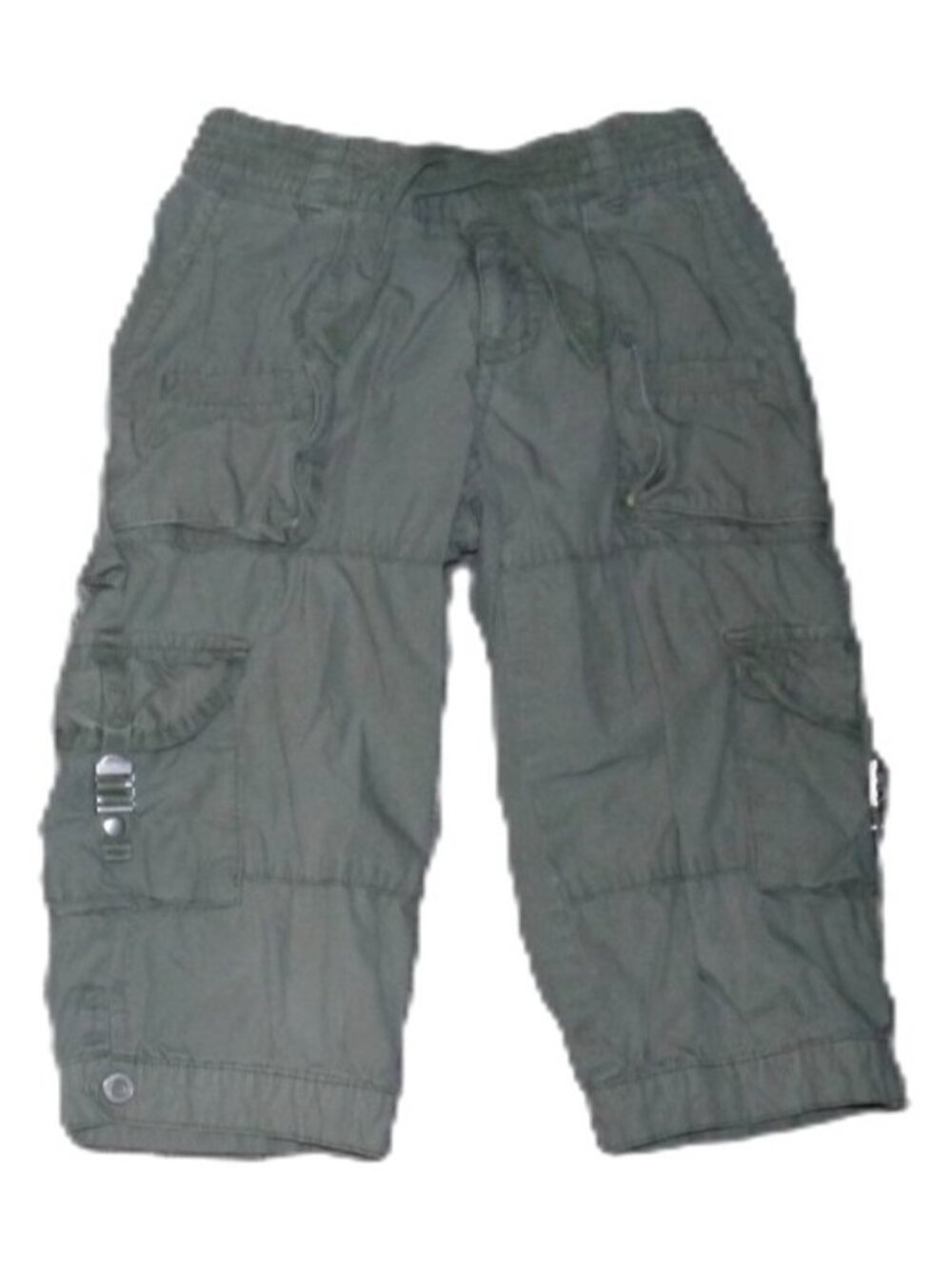 Gap Kids greenish-gray little boys cargo shorts 100% cotton elastic waist size 6
